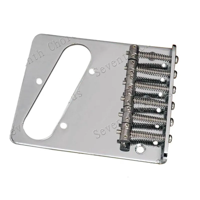 Ein Satz schwarzer, silberfarbener Top-Load-Sattel-Hardtail-Saitenbrücken für E-Gitarren-Musikinstrumentenzubehör – Detail 7