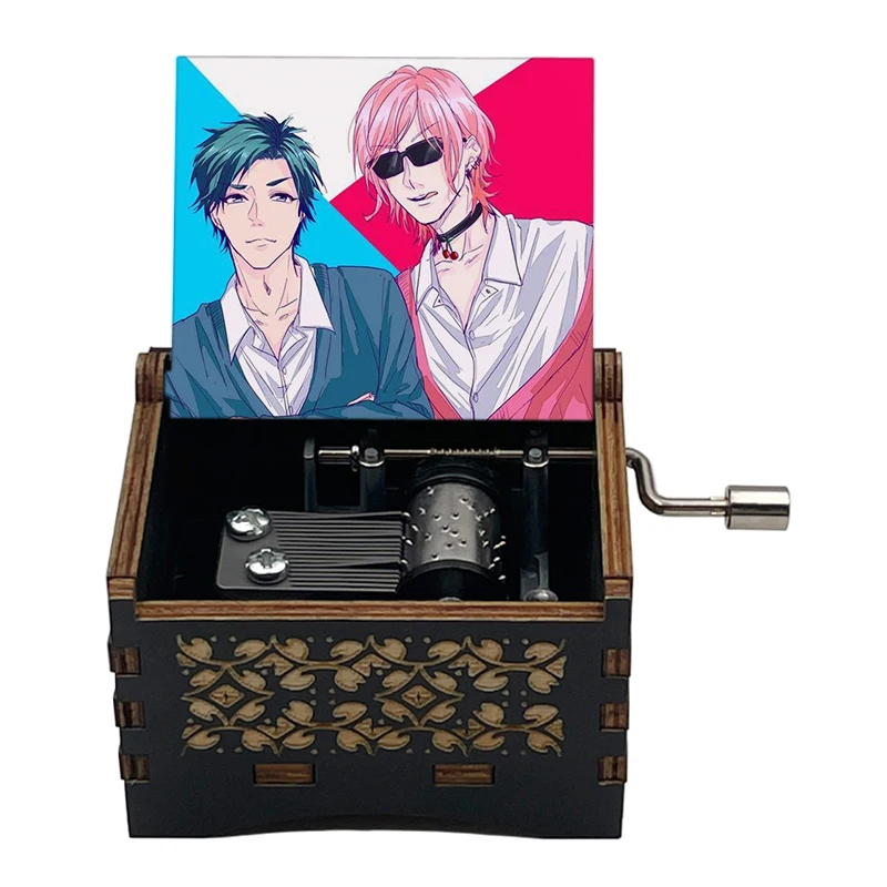 YARICHIN b Club AYATO Yuri figure print Wooden music theme touch you Music Musical BoxHome office accessories