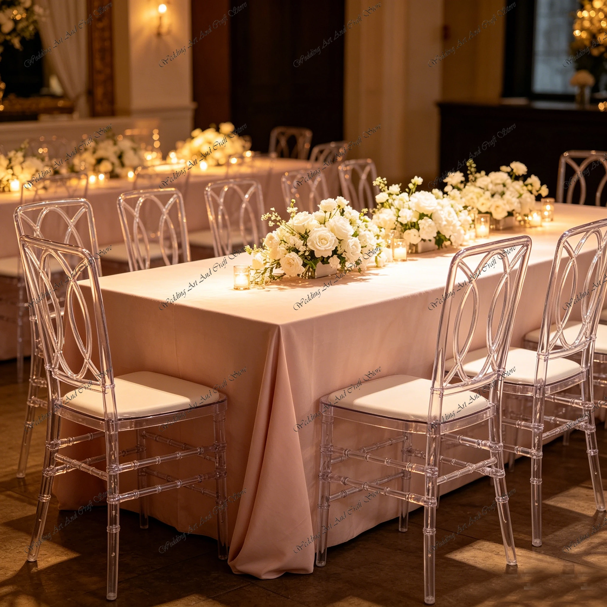 20pcs f30 Excellent Dining Chair Stackable Crystal Chairs Hotel Banquet Clear Acrylic Wedding Chair (no cushion )ivy1097
