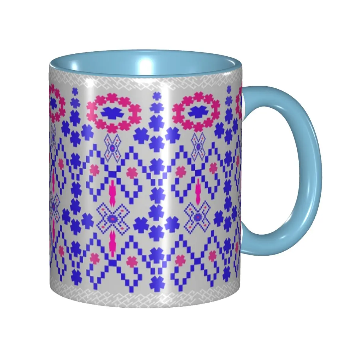 

Graphics Pattern Graphic Fabric Pattern Work Graphic Mug Funny Ceramic Coffee Cups Tea Mugs Milk Cup Drinkware Gift for Friends