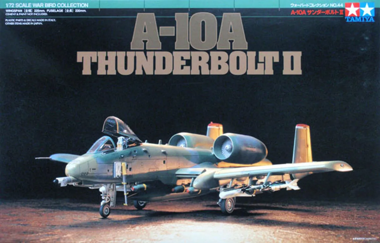 

Tamiya 60744 1/72 Scale Model Aircraft Kit USAF A-10 Thunderbolt II Warthog