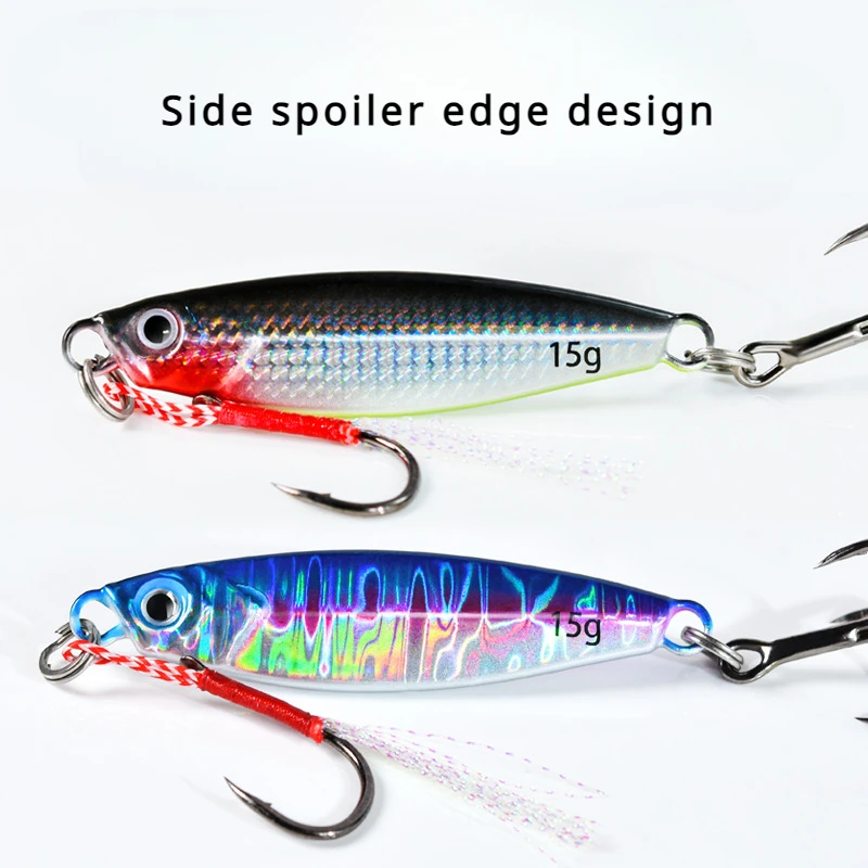 Metal Jig Fishing Lure Weights 7g~20g Trolling Hard Bait Bass Fishing Bait Tackle Trout Jigging Lure Jigs Saltwater Lures