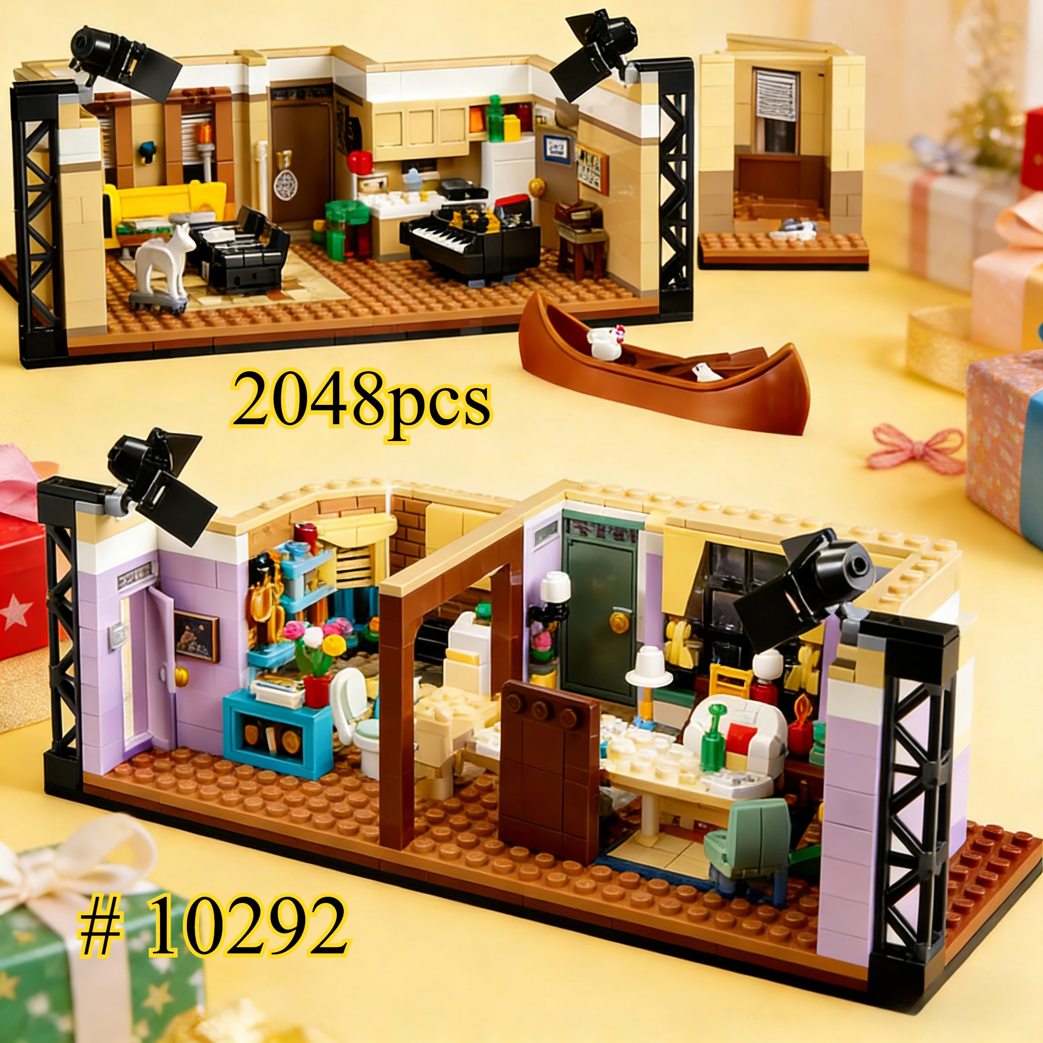 

Warm and Lively Apartment 10292 Building Blocks Sets Suitable for Christmas Gifts Compatible with Legoed Particles ，2048pcs.
