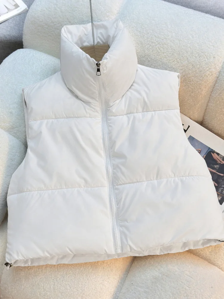 

New Autumn 2025 Women's ort Svel Cotton Vest Five Colors Autumn Winter Faion Sweet Fit Sle Polyester Fabric Thi...