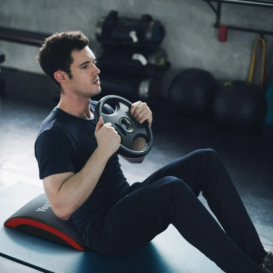 وسادة تمارين البطن الاحترافية: لا توجد آلام عظمة الذنب، قابلة للطي للاستخدام المنزلي في صالة الألعاب الرياضية