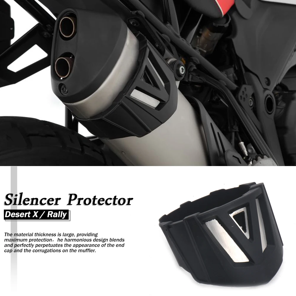 

Motorcycle Exhaust Muffler Pipe Protector Heat Shield Guard Anti-scalding Cover For Ducati Desert X DesertX DESERT X Rally