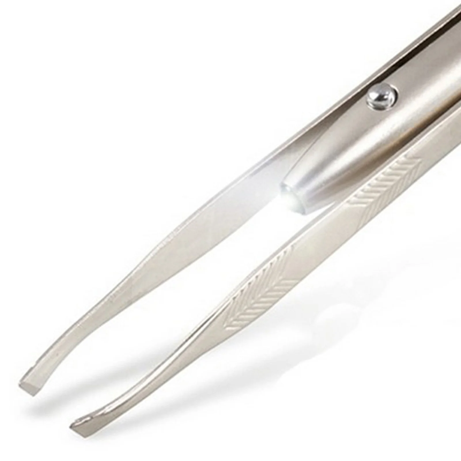 LED Light Eyebrow Tweezer with Push Button Onoff for Precise Eyebrow Grooming LED Light Eyelash Tweezer Brow Tweezers