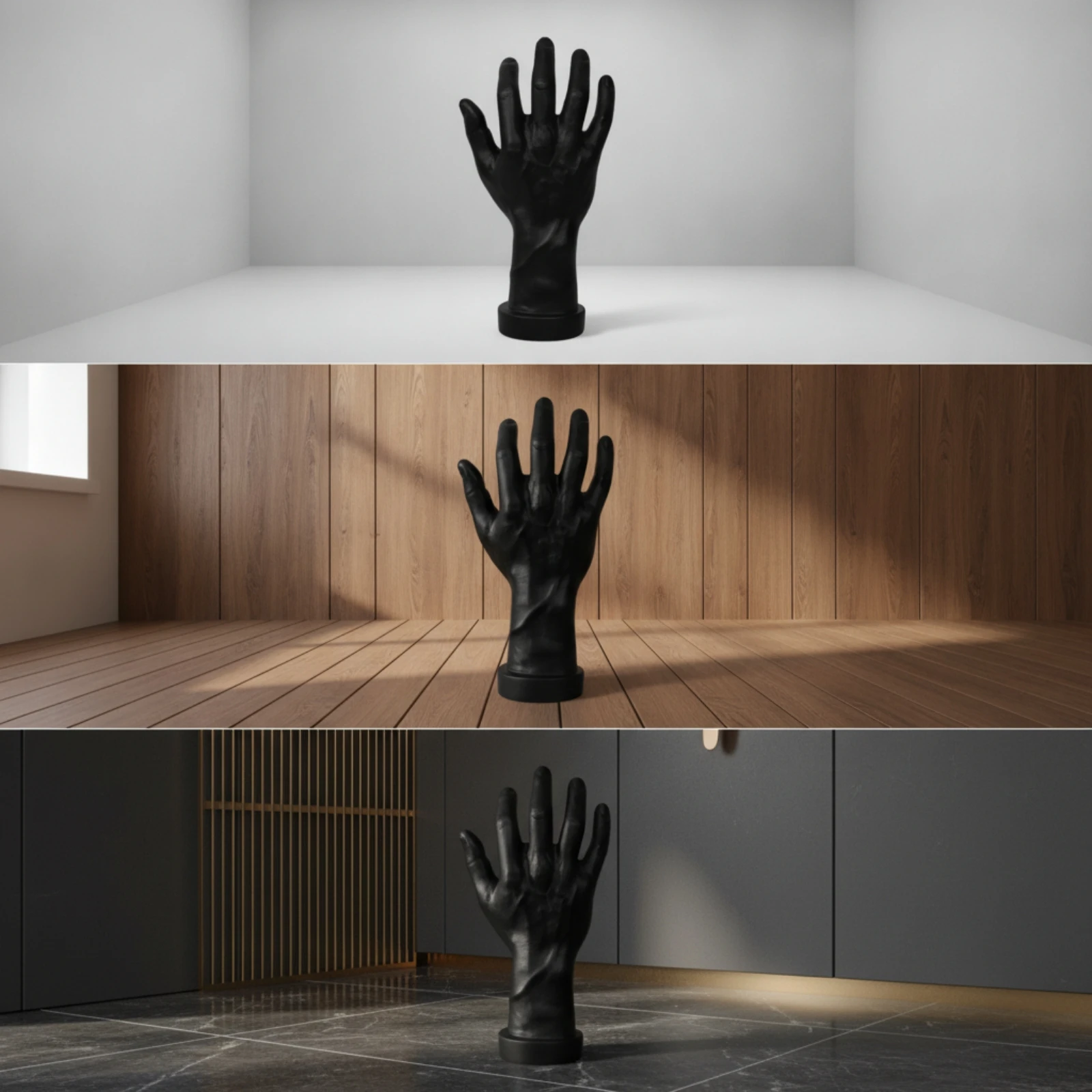 Mannequin Hand with Base Realistic Hand Mannequin Upright Stable for Retailers, Shop Counter, Store Window
