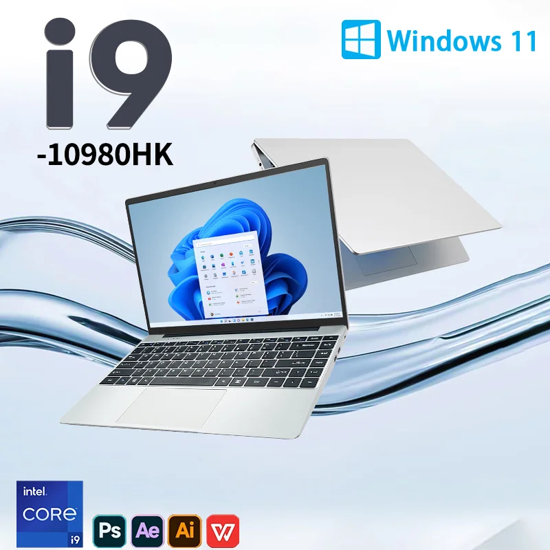 Intel Core I9-10980HK Windows 11 Pro Laptops 16GB RAM 1TB SSD Office Gamer Study Notebook Computer PC