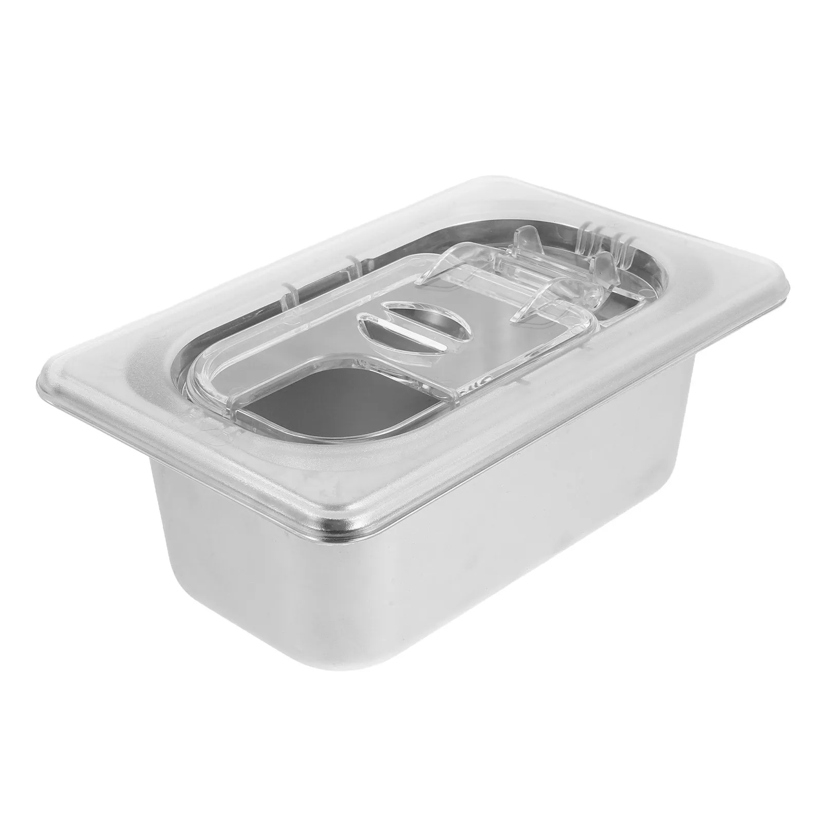 Stainless Steel Hotel Pan Rectangular Table Pan Lid Stackable Food Storage Container Catering Buffet