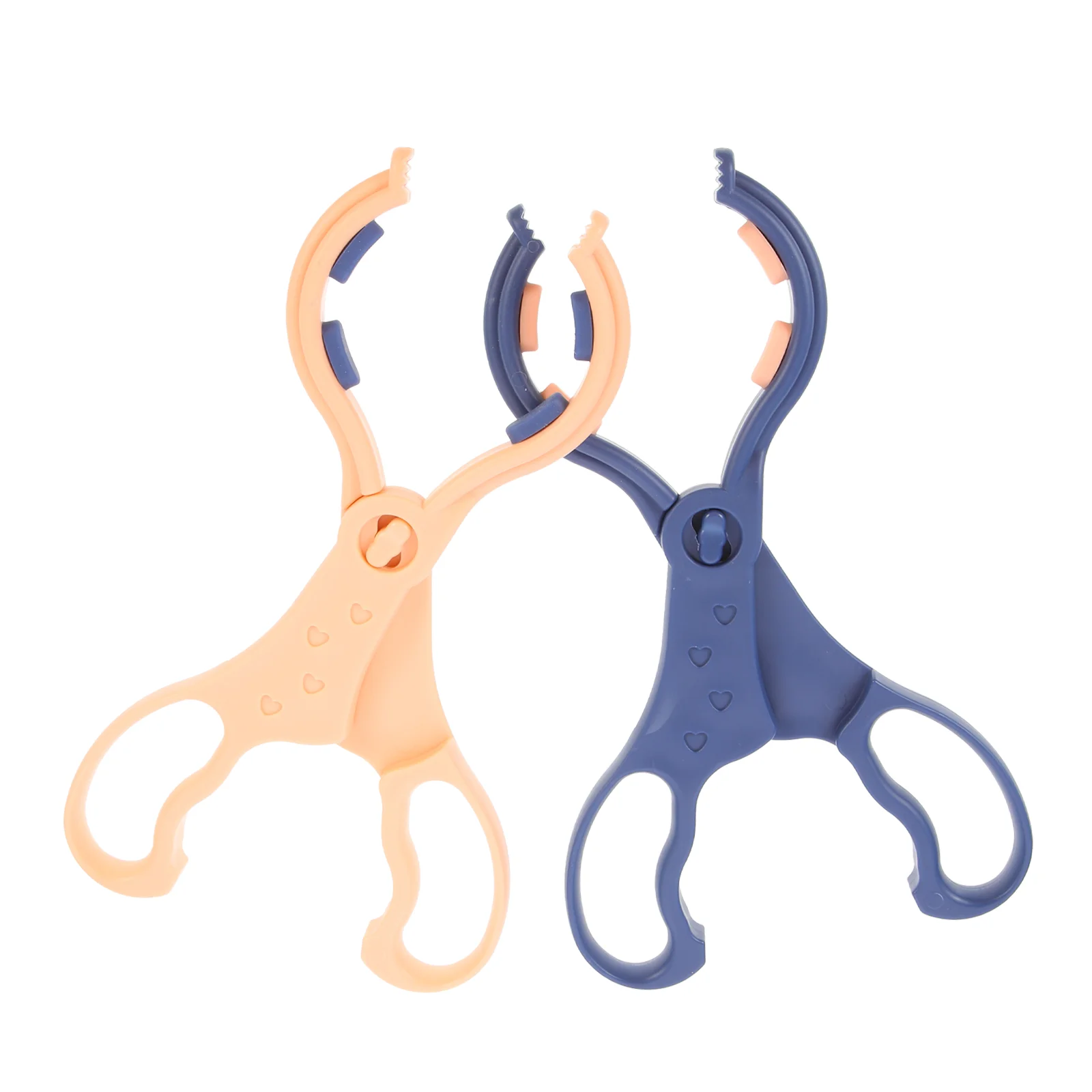 2 Pcs Removable Bottle Clip Baby Feeder Tong Pacifier Clamp Milk Multi-function Food Feeding Barbecue