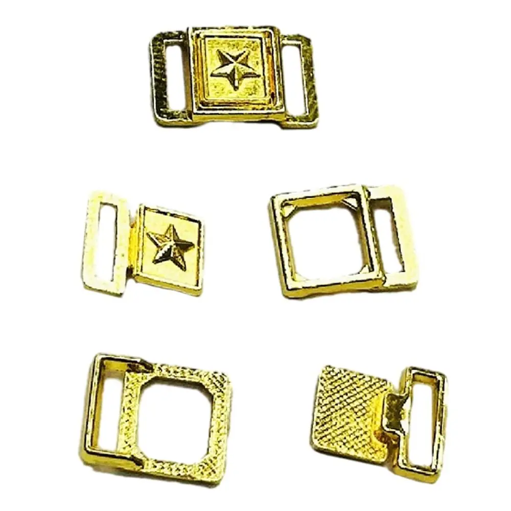 

10Sets New 7mm Metal Belt Buckle Mini Star Shape Retro DIY Buttons Ultra-small 5 Colors Dress Decor DIY Clothes Accessories