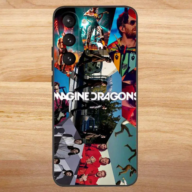 Imagine Dragons Rock band Phone Case For Samsung S23,23,22,30,21,10,9,Note20 Ultra,Lite,Ultra,5G,Plus,FE,Black Soft Case