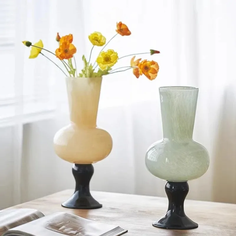 

Vase medieval style Fenton glass High lamp living room high-end ornament