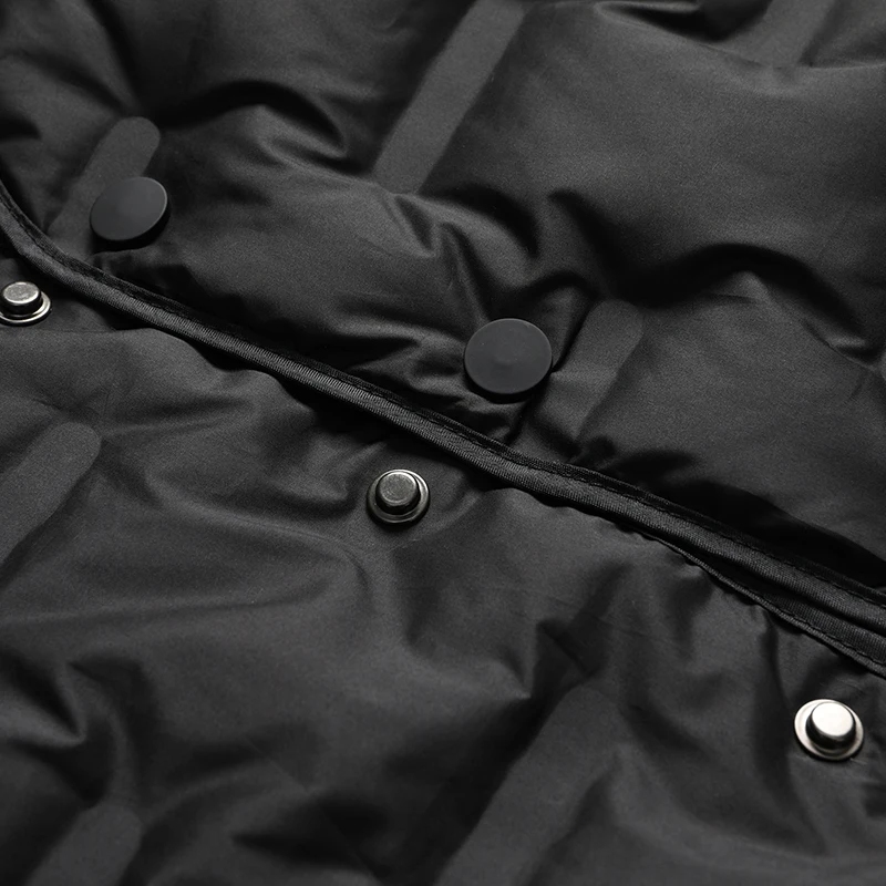 Winter Autumn Men Thermal Puff Down Vest Black Lightweight Warm Quilted Waistcoat V-Neck Sleeveless Outerwear