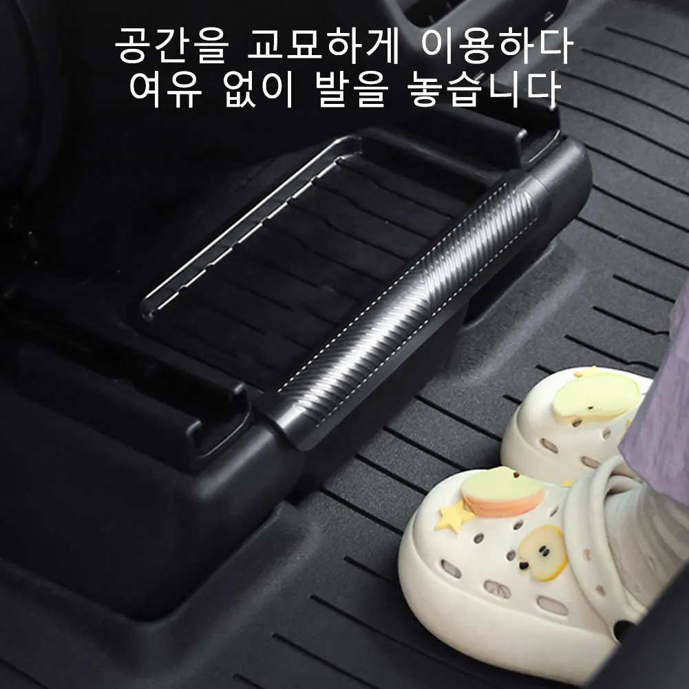 Rear Seat Storage Box For Model Y Juniper 2025+ Organizer Center Console Bins Backseat Trash Can Garbage Bag Under Seat Trash