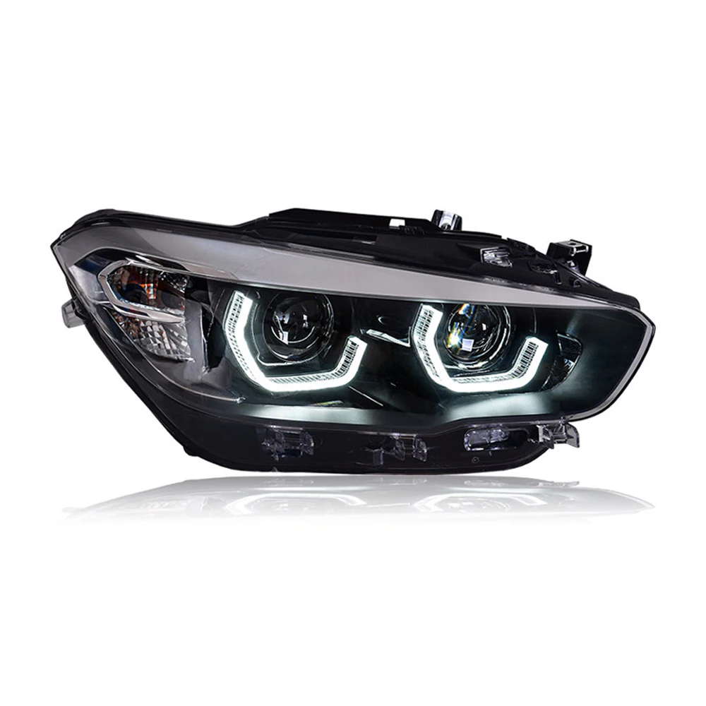 Car Accessories For 2015-2018 BMW 1 Series F20 120i 118i Refit Halogen Light Led Headlight Assembly