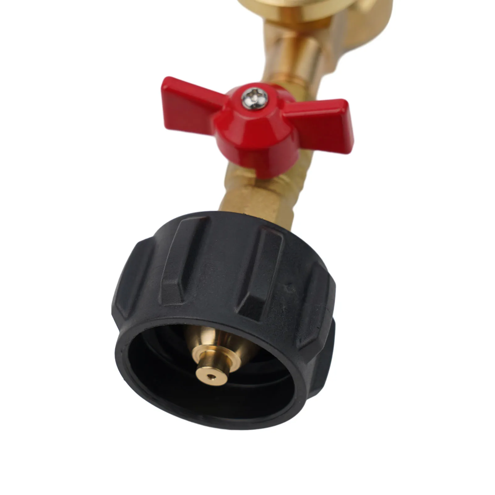 صمام التحكم محول البروبان محول ملء الكوع خفيفة الوزن ON-Off المحمولة QCC-1 استبدال محول الملء