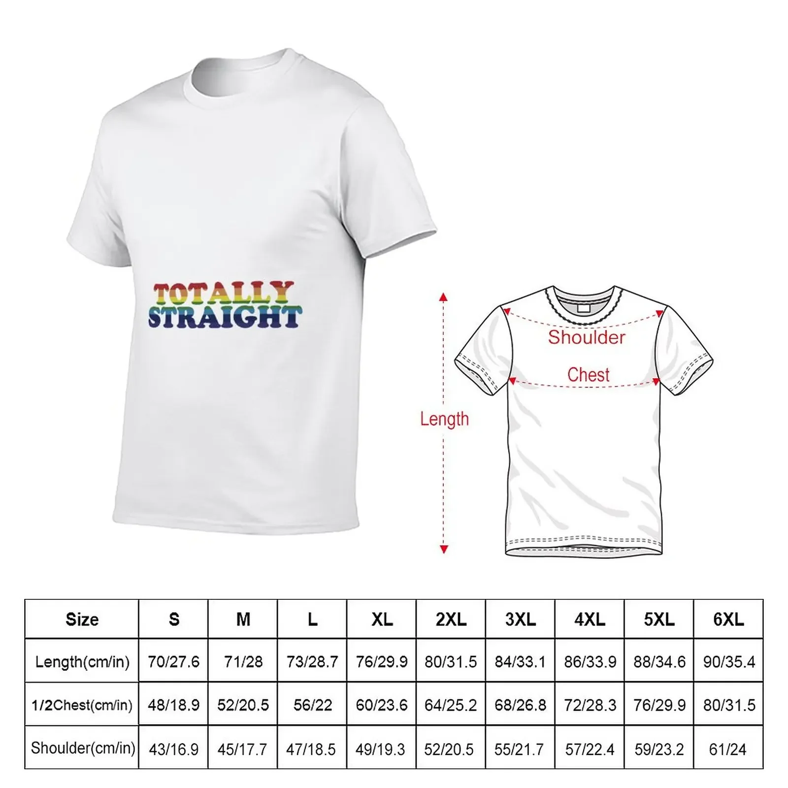 Totally Straight T-Shirt blanks Aesthetic clothing mens graphic t-shirts