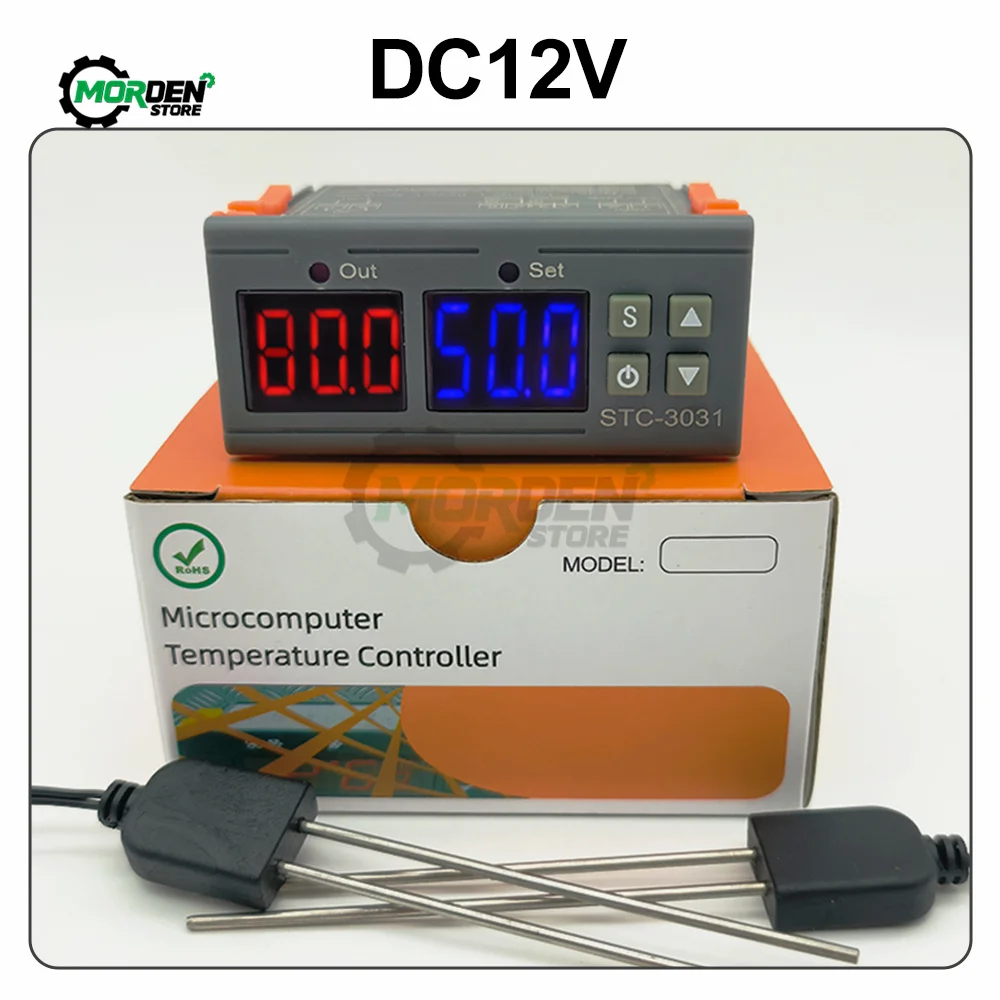 STC-3031 Soil Humidity Monitor Meter Hygrometer Soil Humidity Controller Digital Display Soil Humidity Controller