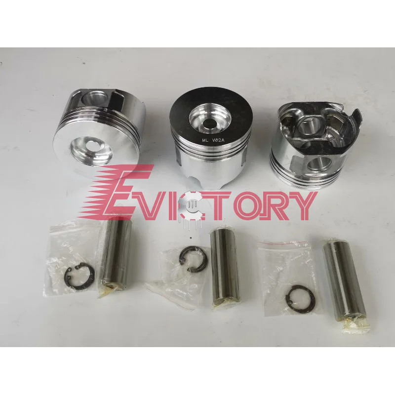 For YANMAR forklift 3TNV82 3TNV82A overhaul kit piston ring valve guide cylinder gasket kit