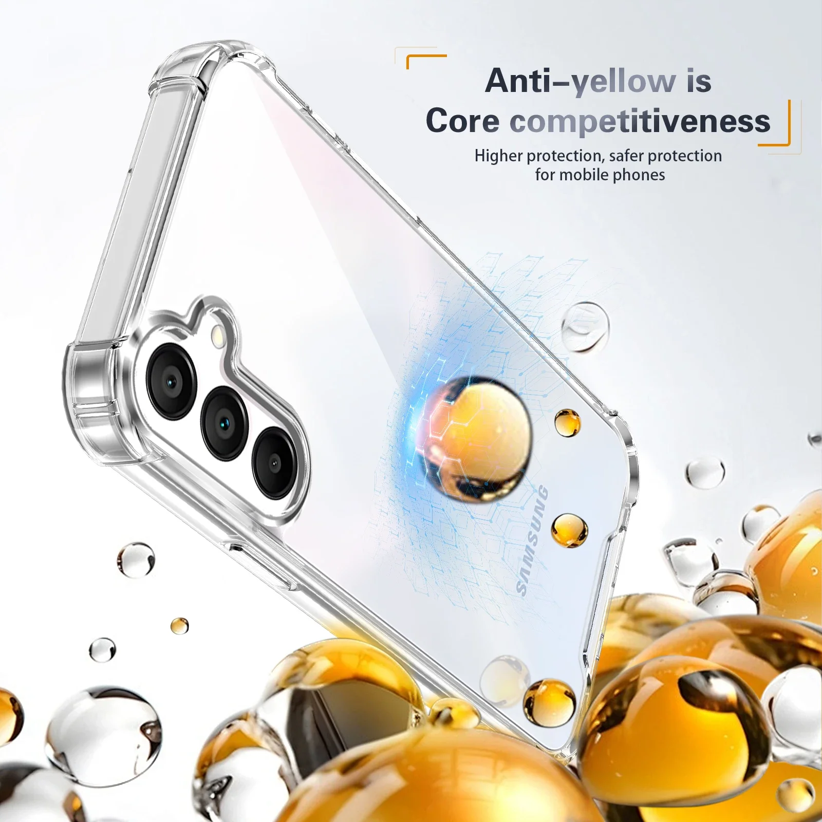 Stoßfeste Transparente Weiche Hülle für Samsung Galaxy A57 A37 A17 A56 A36 A55 A35 A26 A16 A15 5G Handy-Schutzhülle – Detail 9
