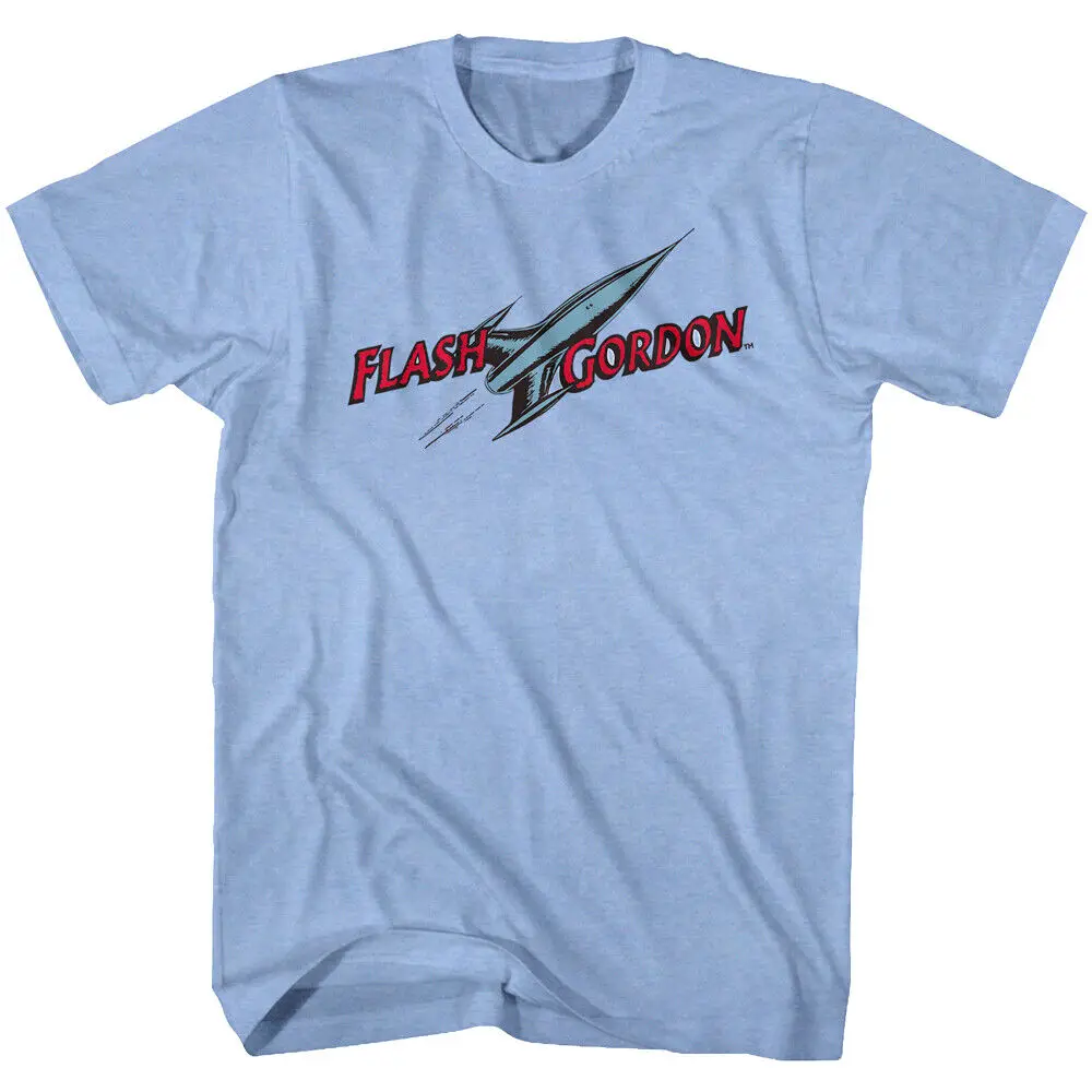 Flash Gordon Rocket Man Logo Men's T Shirt Blue Vintage Comic Hero Mongo