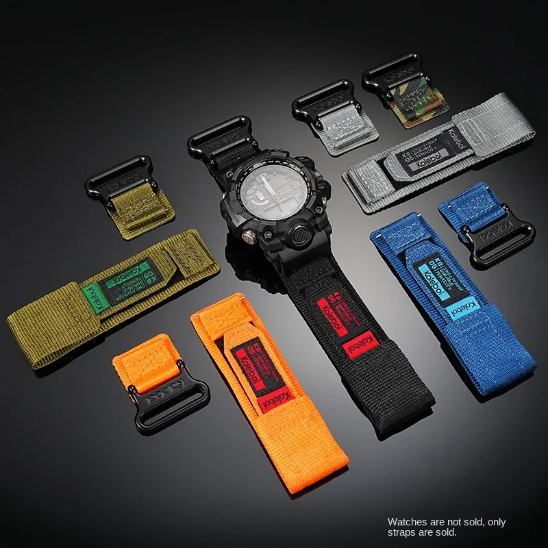 حزام ساعة من النايلون لساعة كاسيو G-SHOCK 5463 GWG-1000-1A1/1A3 GWG-1000GB-1A/4A سوار ساعة رياضي خارجي من القماش