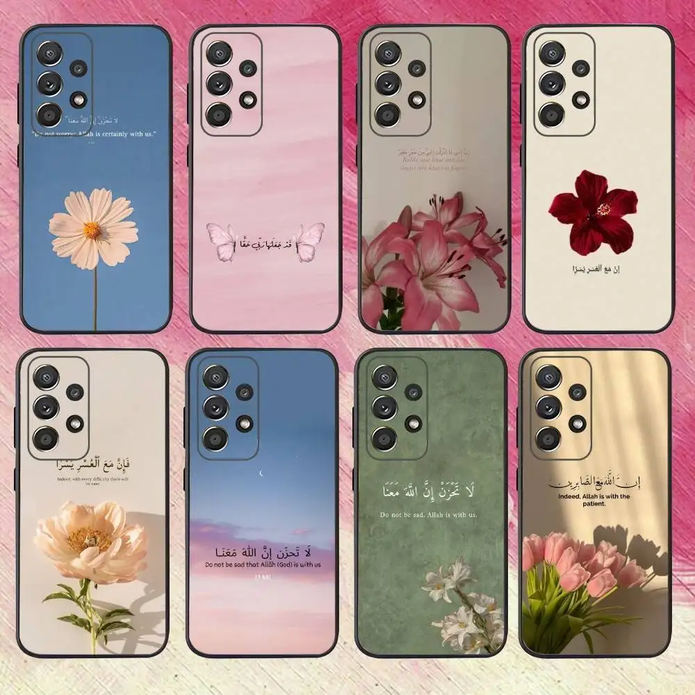 

Arabic Quran Quotes Phone Case For Samsung S25,S24,S21,S22,S23,S30,Ultra,S20,Plus,Fe,Lite,Note,10,9,5G Black Cover