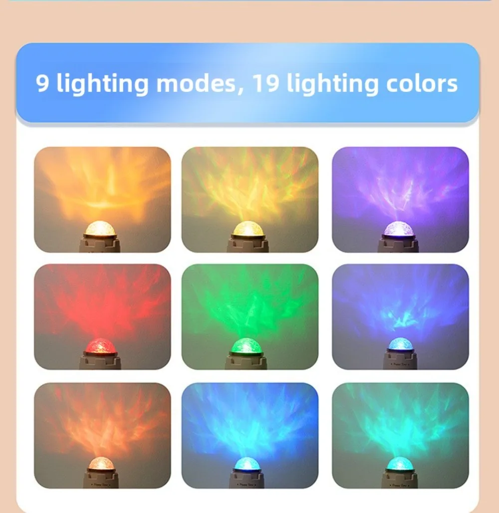Castle Water Wave Projector Night Light Bluetooth Speaker Romantic Atmosphere Lamp Bedroom Bedside Lamp Birthday Gift for Women view 2