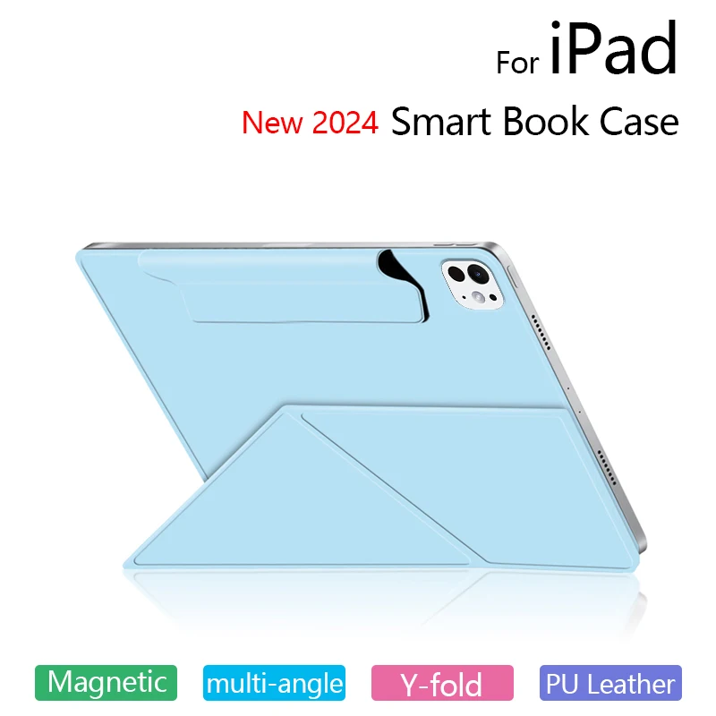 Y-Fold Magnetic Case For iPad Air 11 13 inch M2 Tablet for iPad Pro 11 13 inch 2024 M4 Case for iPad Air 5 4 10.9\