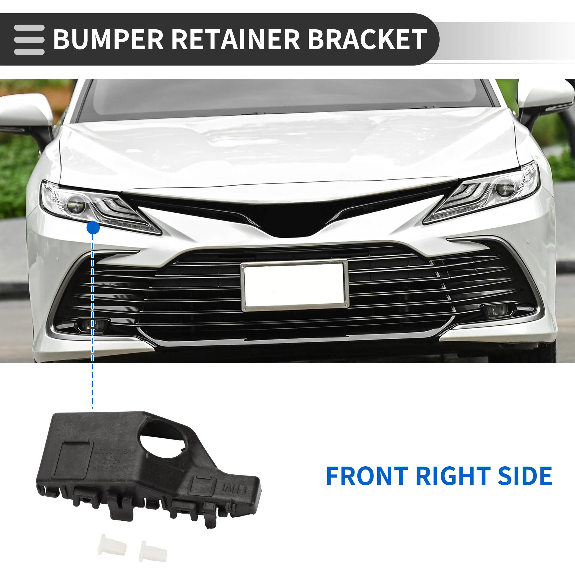 UXCELL Bumper Support Bracket Left Right Side Front Bumper Retainer Bracket Hold Mount for Kia Sorento 2016-2020 86514C5000