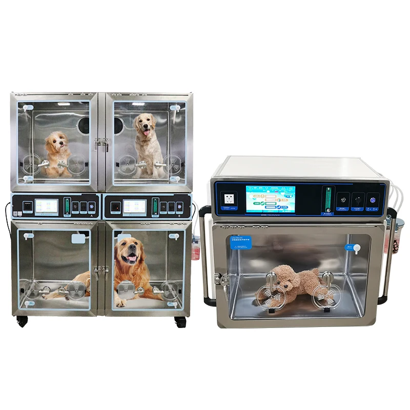 Dog Puppy intensive care Medical Clinic Stainless Steel Veterinary incubator Intelligent Pet Icu Cage