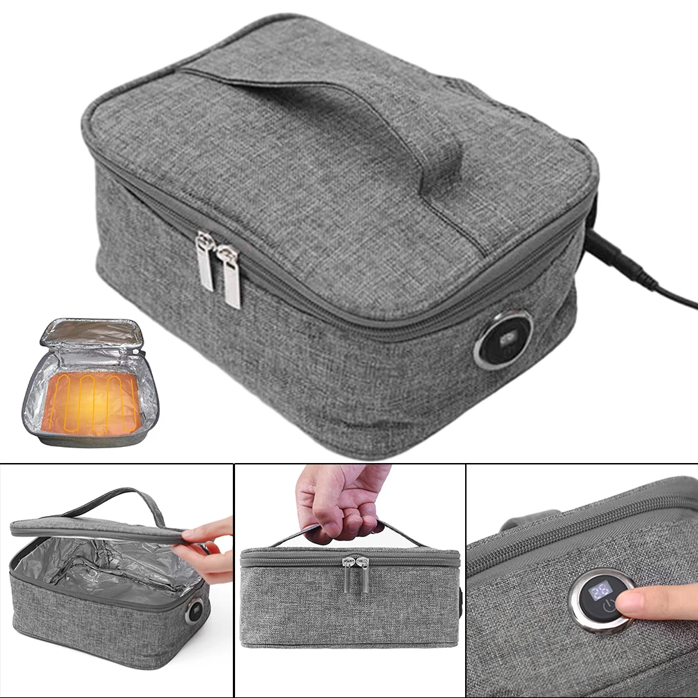 USB Rechargeable Electric Heating Bag Reusable Electric Lunch Bag Electric Thermal Lunch Bag for Youth Kid Boys Girls Teen Adult