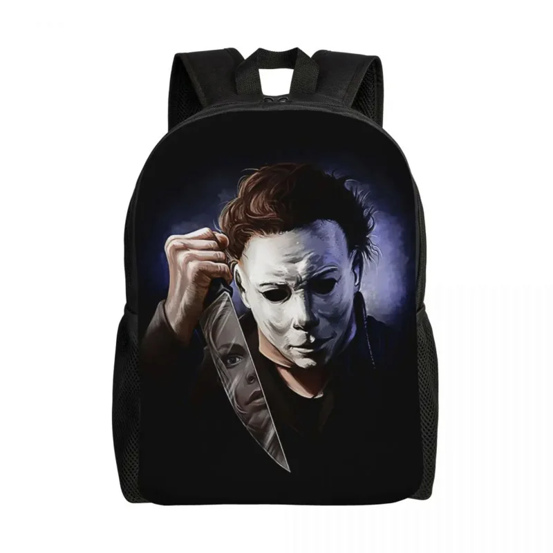 Michael Myers Halloween Killer Travel Backpack Women Men School Computer Bookbag Horror Movie College Student Daypack Bags