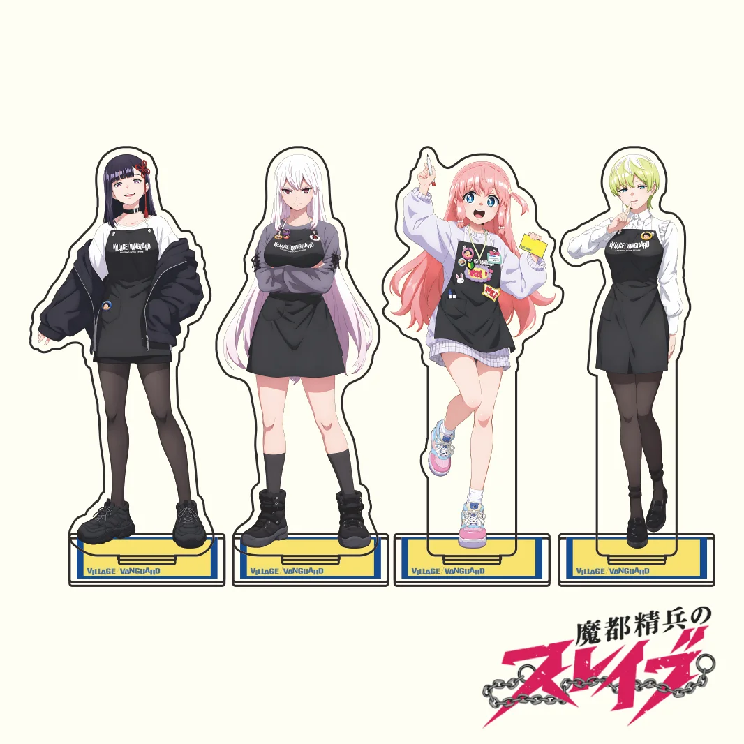 New Anime Chained Soldier Village Vanguard Apron Casual Kyouka Nei Himari Shushu Acrylic Stand Keychain Cute Character Desk
