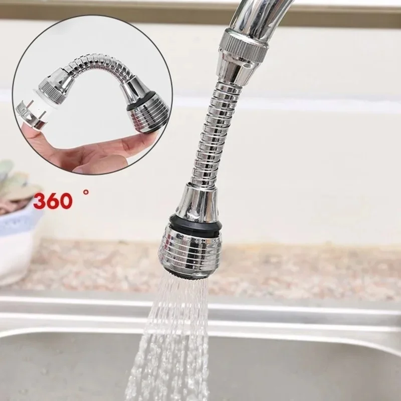 High Pressure Faucet Adapter Water Filter Nozzle 360 Swivel Faucet Extenders Bubbler Water Saving Tap Extender Kitchen Accessory