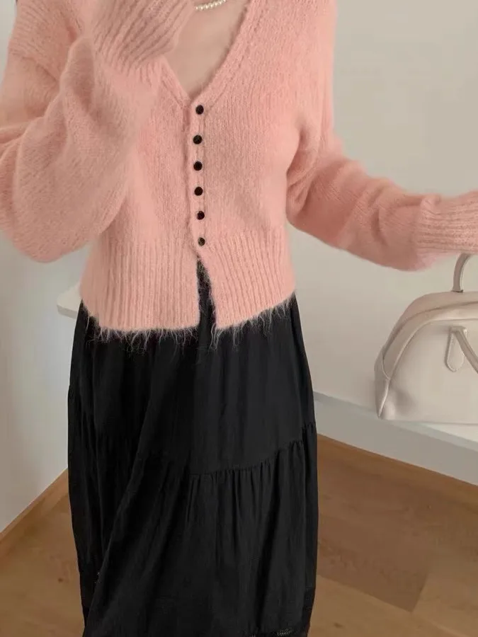 Losse ort gebreide vest dames zachte trui Jaet Trendy herfst winter nieuwe Sle Koreaanse versie afslankende Sle