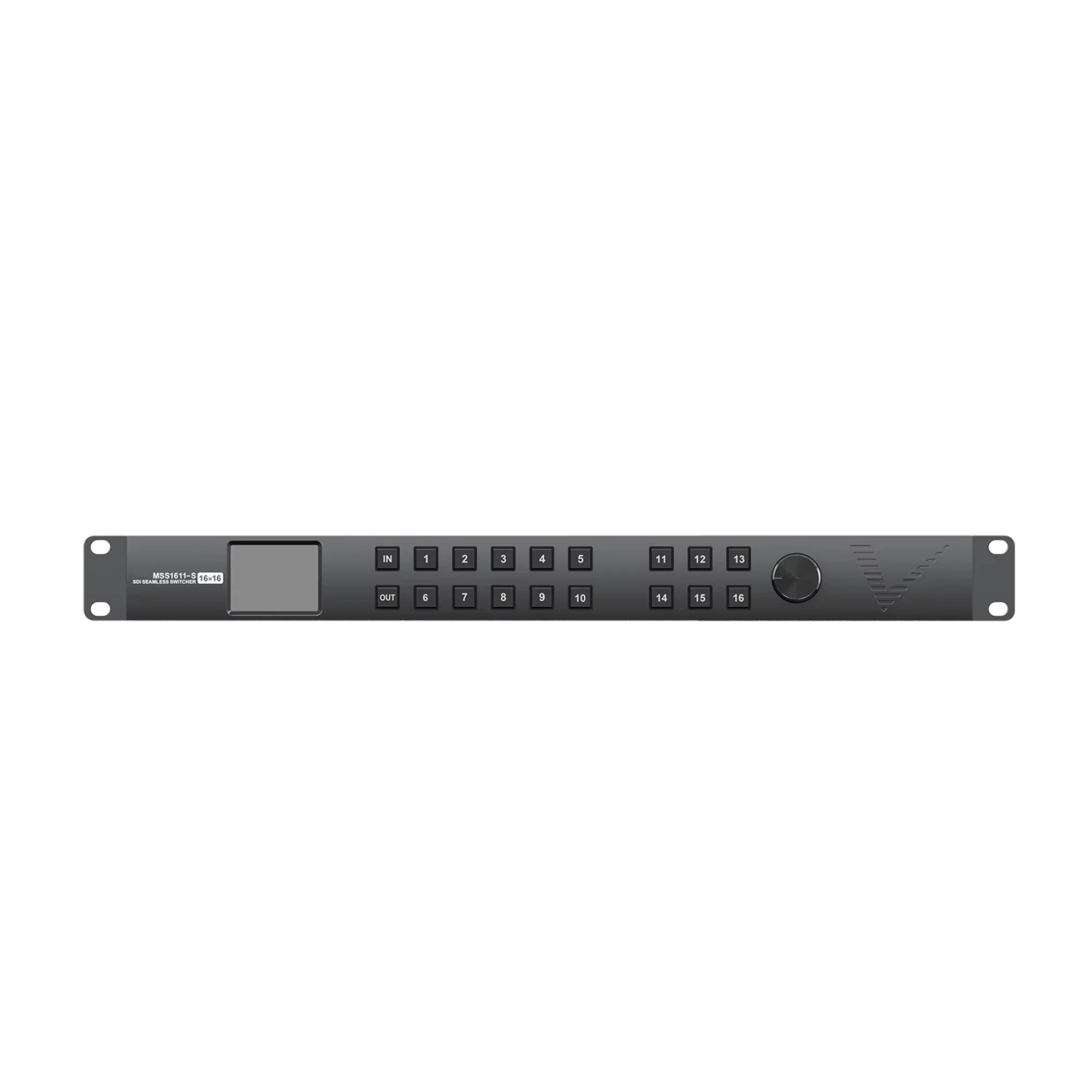 Avmatrix MSS1611-S Compact SDI Routing 16x16 Seamless SDI Video Matrix Switcher 1RU Rack Mount 16 Channels 3G/HD/SD SDI Switcher