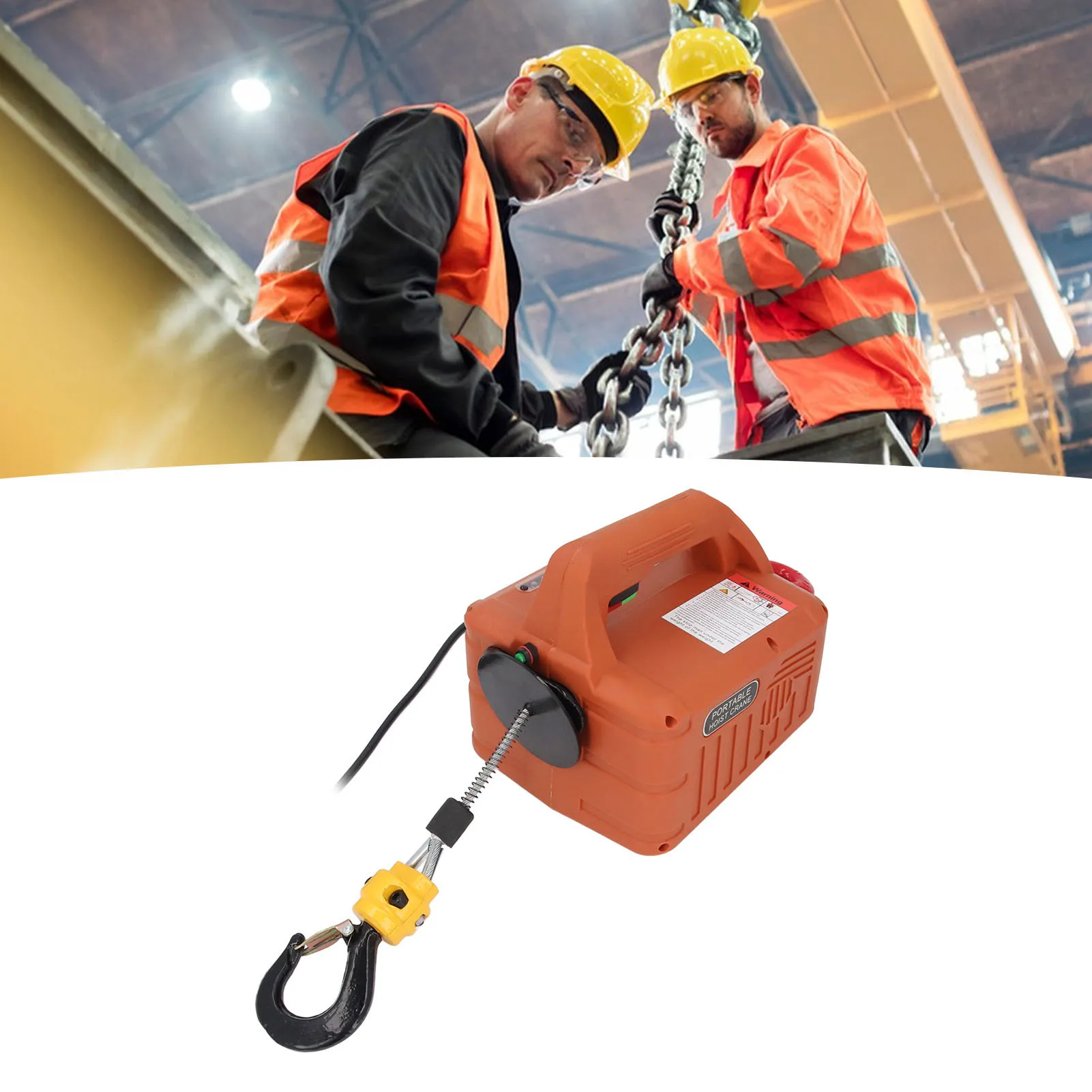 رافعة رفع محمولة سعة تحميل 500 كجم أداة رافعة كهربائية 1500 وات 7.6 متر ارتفاع 100 متر تحكم لاسلكي لقاعدة المستودعات