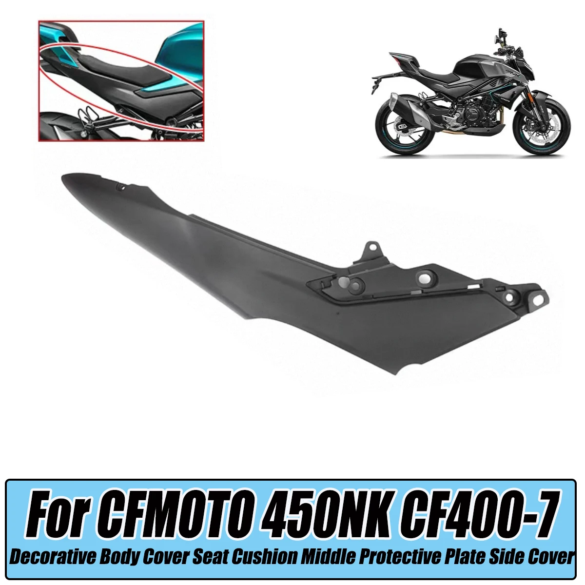Motorcycle body protective panel plastic shell body middle protective panel cover Fit For CFMOTO 450NK NK450 450 NK CF400-7