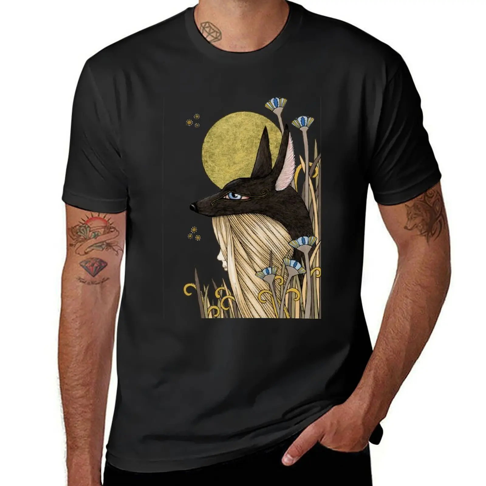 Anubis T-Shirt boys whites plain tees mens clothing