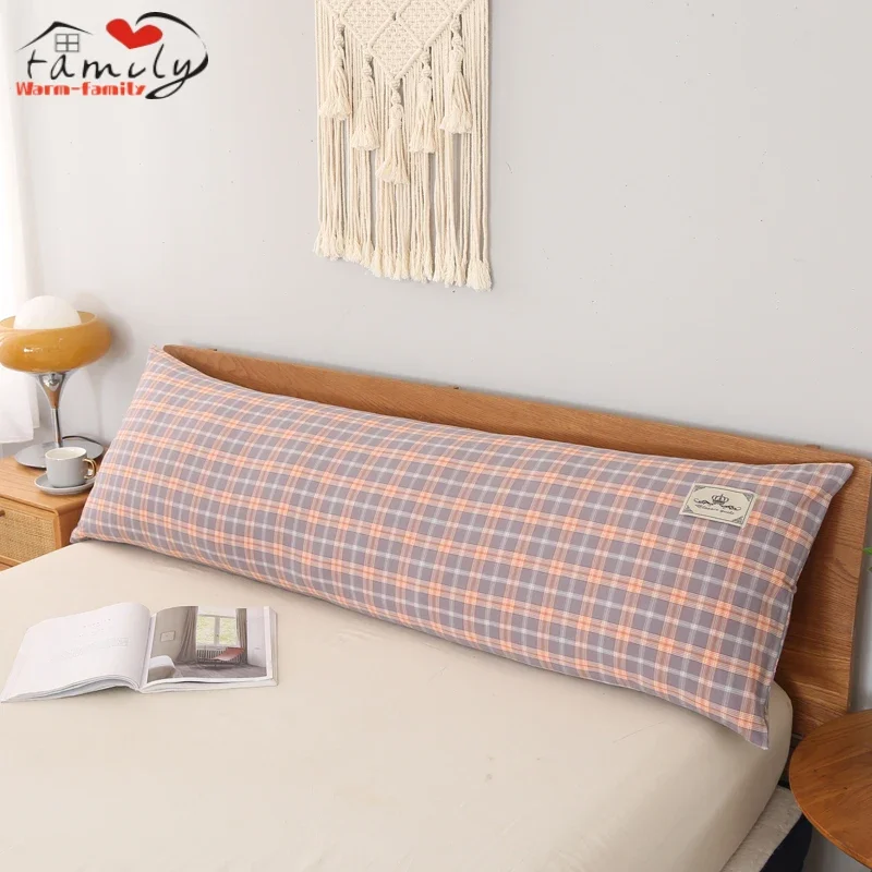 Cotton Long Pillow Case 1Pc 1.2/1.5/1.8 Meters Multiple Size Long Pillowscase Bedding Cushion Pillowcase Comfortable Decoration