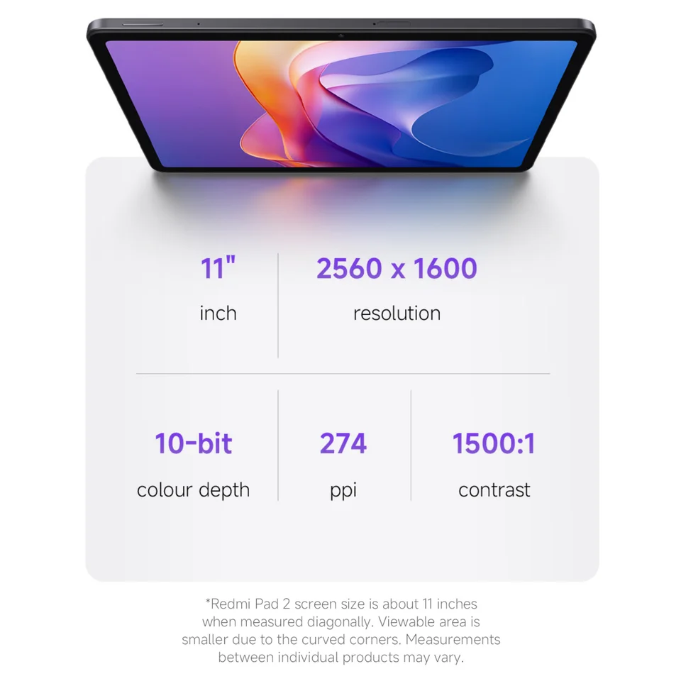 Xiaomi Redmi Pad 2 8+256GB WIFI Global Version MediaTek Helio G100