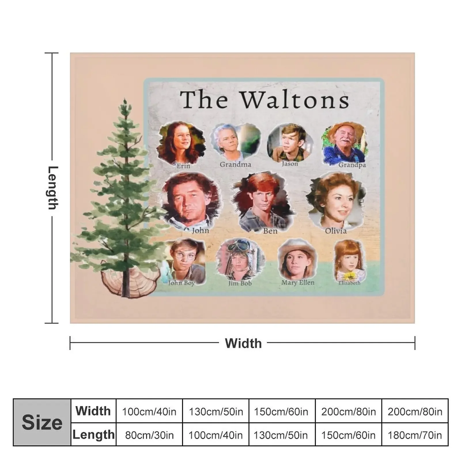 The Waltons TV Show Throw Blanket Sofas valentine gift ideas Blankets