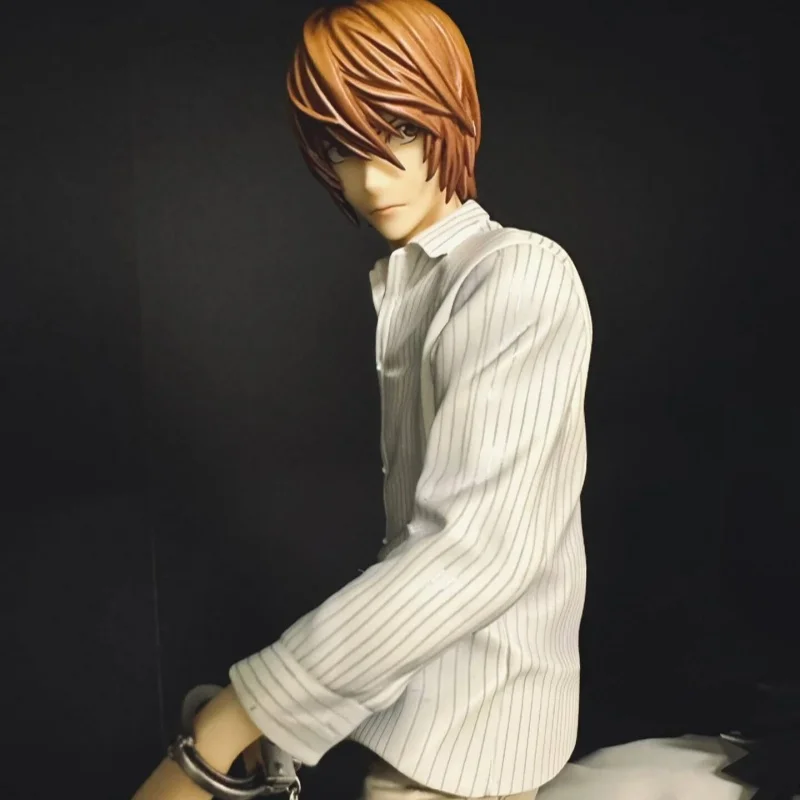 Nowy 22cm Death Note Anime Figurka Gk Yagami Light & L Combination Model Statue Pvc Scene Decoration Desktop Decoration Toy Gift