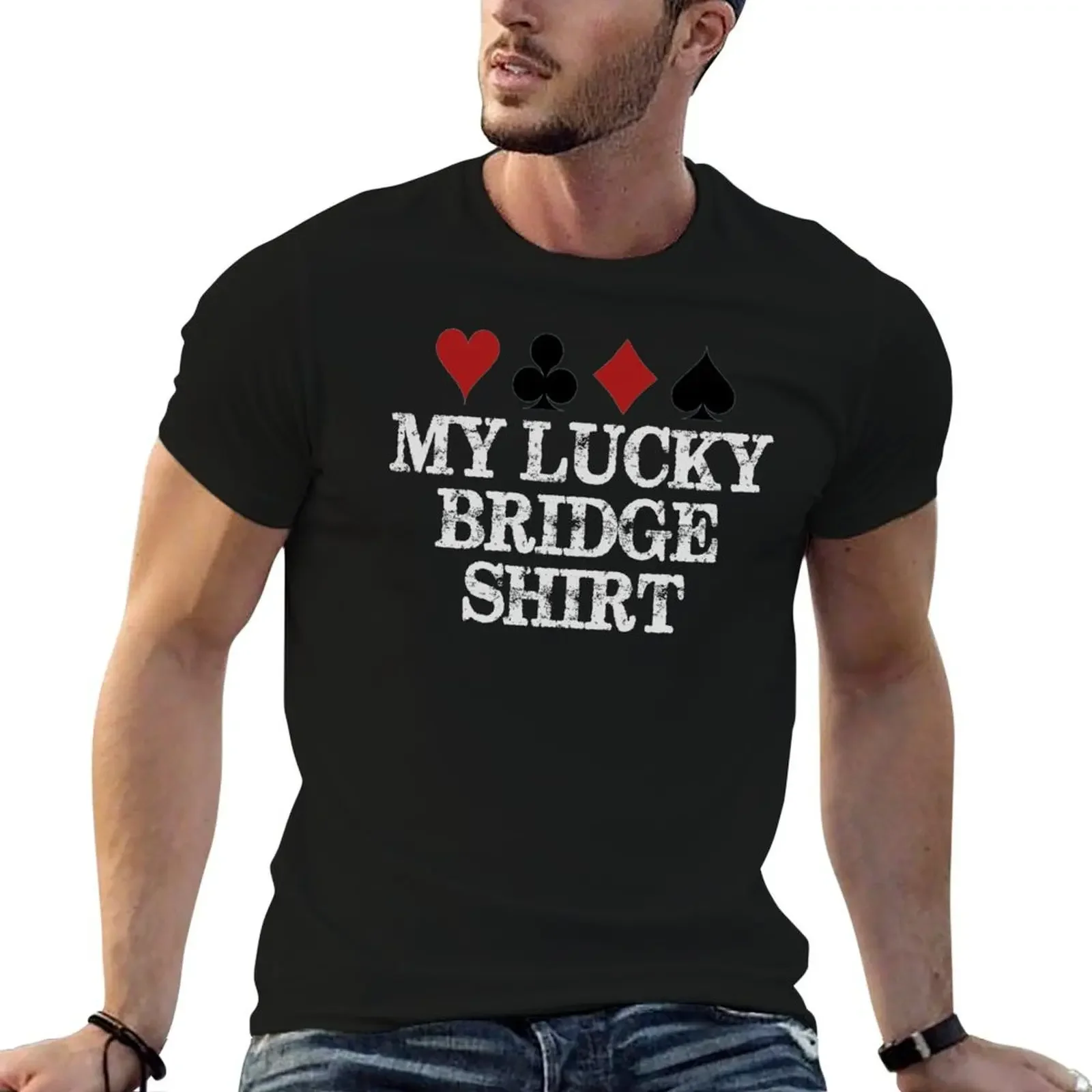 Bridge Player Gifts - My Lucky Bridge Shirt - Funny Gift Ideas for Bridge Players & Card Lovers T-Shirt