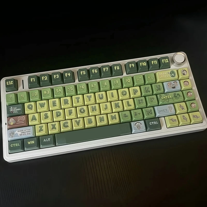 

Key cap Rick And Morty Anime Mda High Five Sided Thermal Sublimation Pbt Material Mechanical Keyboard Surrounding Green Keycaps