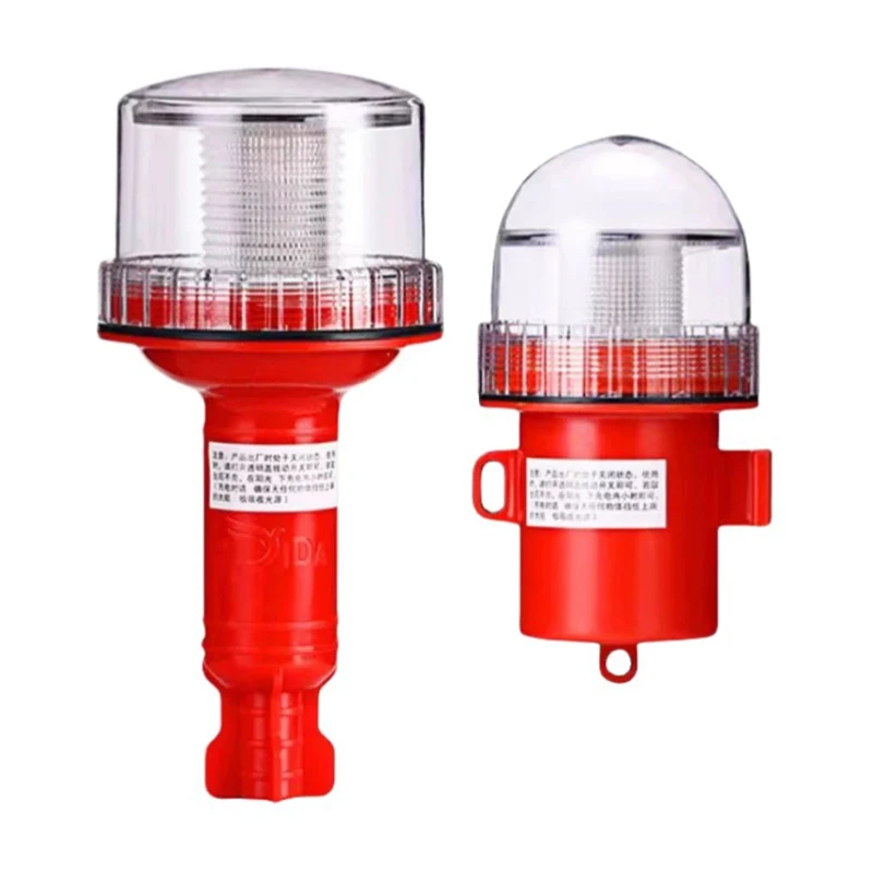 Marine LED Solar Navigation Light Waterproof Outside Indicater Lamp Three-color Flash Positioning Light LED Strobe Warning Light