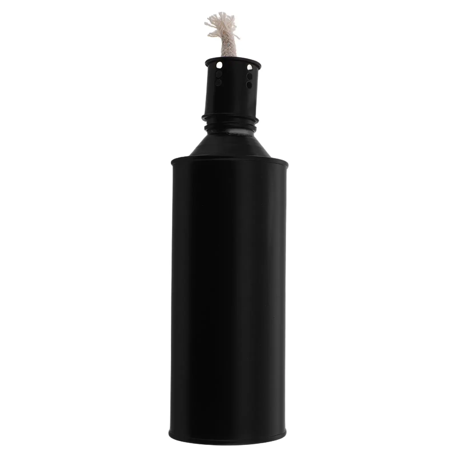 Garden Torch Light Replaceable Fuel Canister Unique Design Windproof Outdoor Torch Lamp for Patio Yard Decor Metal Canister